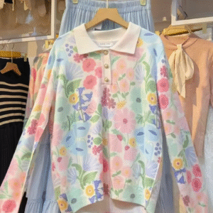 Elegant Pink Floral Embroidered Lace Shirt