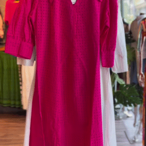 Sunshine Yellow Embroidered Cotton Midi Dress