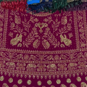 Royal Rajasthani Hand-Embroidered Suit Set