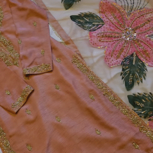 Blush Radiance Embroidered Ensemble